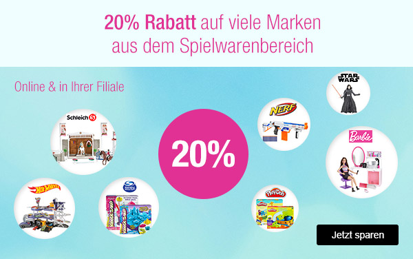 Spielwaren bei Galeria Kaufhof - 20% reduziert