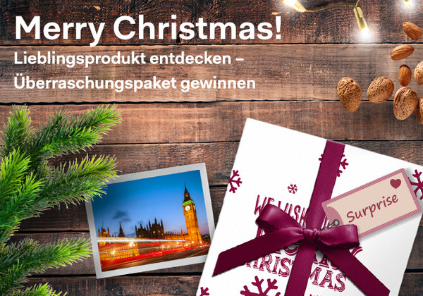 Geschenk auf Holztisch