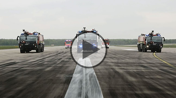 Flughafenfeuerwehr am Düsseldorfer Airport