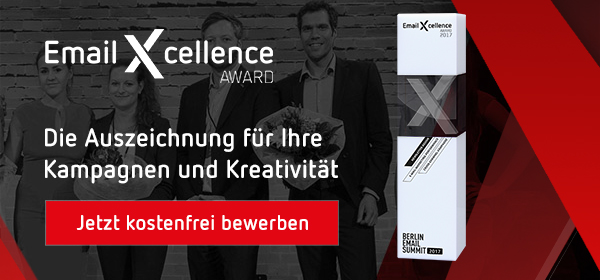 Email Xcellence Award - Bewerben Sie sich 