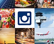 Instagram Kanal des Düsseldorfer Airports