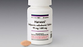  So sieht die Originalpackung des Hepatitis-C-Mittels Harvoni aus – die Pillen sind normalerweise orange. © Handout/Gilead 