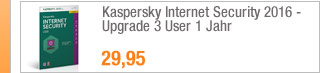 Kaspersky Internet
                                            Security 2016 - Upgrade 3
                                            User 1 Jahr