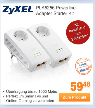 ZyXEL PLA5256
                                            Powerline-Adapter Starter
                                            Kit