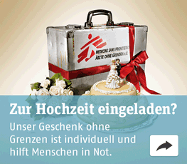 Schenken Sie zur Hochzeit eine Spende für Menschen in Not