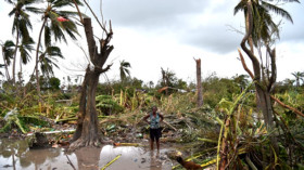  Auf Haiti hat Wirbelsturm Matthew schwere Schäden angerichtet, wie hier in Les Cayes im Südwesten der Insel. © HECTOR RETAMAL/AFP/Getty Images 