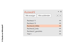 powerpoint auswahlbereich