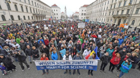 March for Science in München © Tobias Hase/dpa