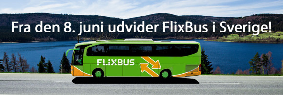 Fra den 1. juni udvider FlixBus i Sverige! 