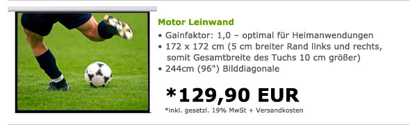 Motorleinwand 172 x 172