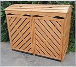 benedomi M&uuml;lltonnenbox f&uuml;r 2 Tonnen &agrave; 240 Liter 