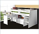 Hochbett Reverse 2 mit integrierter Leiter und Kommode