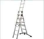Hailo ProfiLOT Aluminium Kombileiter, 3-teilig