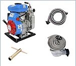 G&uuml;de GMPS 100 Wasser-Pumpenset mit Benzinmotor 