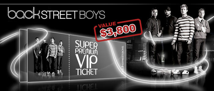 Backstreet boys tickets on ebay