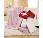 Microfaser Kuscheldecke, Rosen, versch. Farben