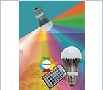 Heitronic LED Leuchtmittel RGB 5W E27 + Fernbedienung 