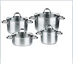Fissler Topfset Korfu mit Glasdeckel, 4-teilig 