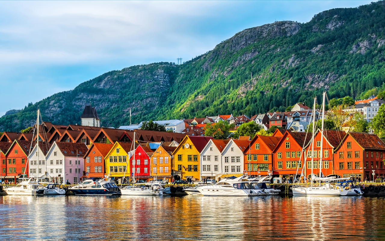 Norwegen mit Bergen