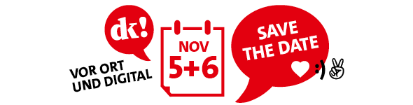 Debattenkonvent am 05. und 06. November in Berlin. Vor Ort und digital. Jetzt Termin vormerken.