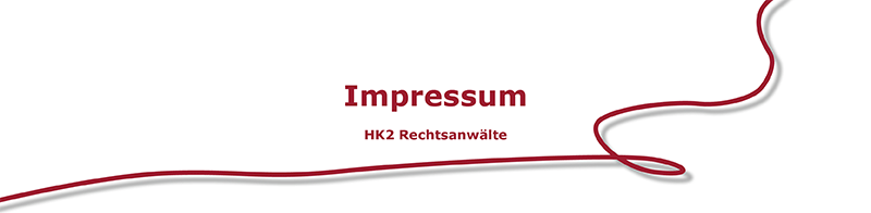 HK2 Rechtsanwälte - Impressum