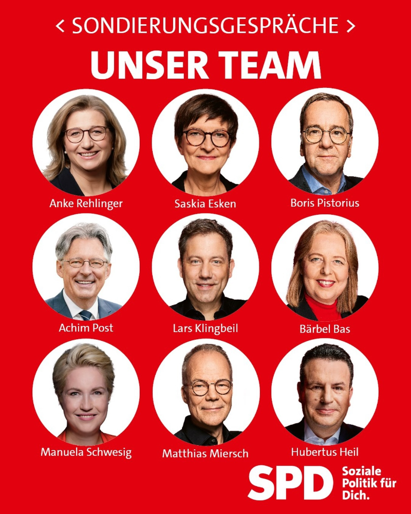Unser Team für die Sondierungsgespräche und Koalitionsverhandlungen