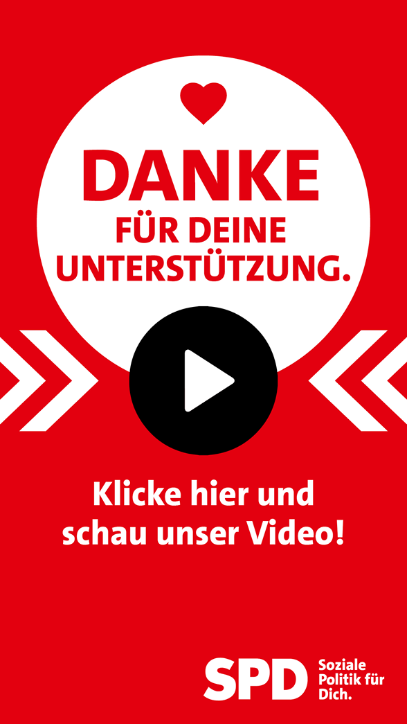 Danke für Deine Unterstützung. Klicke hier und schau unser Video!