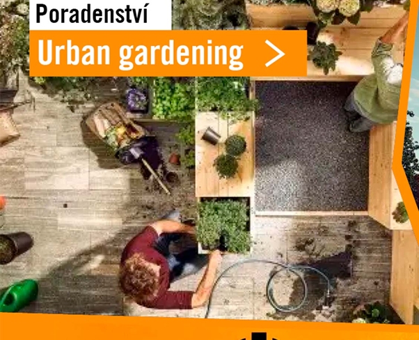 Urban gardening, zahr&aacute;dka z europalet a městsk&eacute; zahradničen&iacute; v kostce