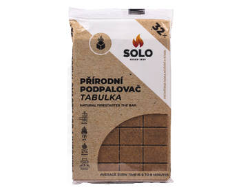Podpalovač př&iacute;rodn&iacute; SOLO tabulka 32 ks