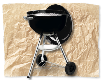 Gril na dřevěn&eacute; uhl&iacute; Weber Bar-B-Kettle 47 cm