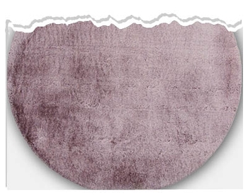 Kusov&yacute; koberec Shaggy Romance Kruh 80 cm berry mel&iacute;r