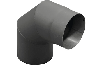 Koleno kouřov&eacute; segmentov&eacute; 150/90 mm čern&eacute; silnostěnn&eacute;