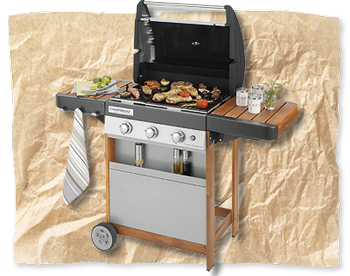 Plynov&yacute; gril Campingaz 3 Series Woody LX