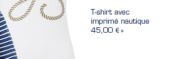 T-shirt avec imprimé nautique