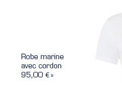 Robe marine avec cordon >>