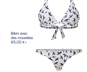 Bikini avec des mouettes 