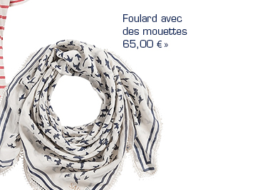 Foulard avec de mouettes 
