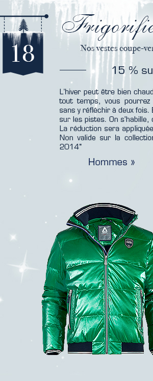 15% sur les vestes pour hommes - Nos vestes coupe-vent & tout temps tendance  >
