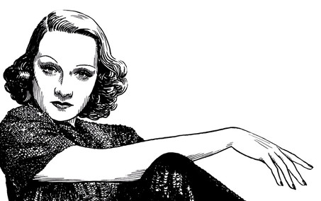 Una belleza entre obras de arte: Marlene Dietrich en Marruecos